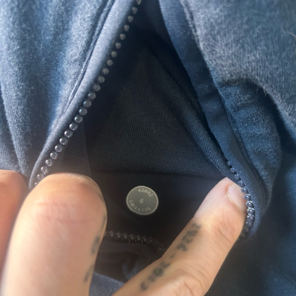 Lululemon Blue Zip-Up Hoodie - Picture 3 of 5